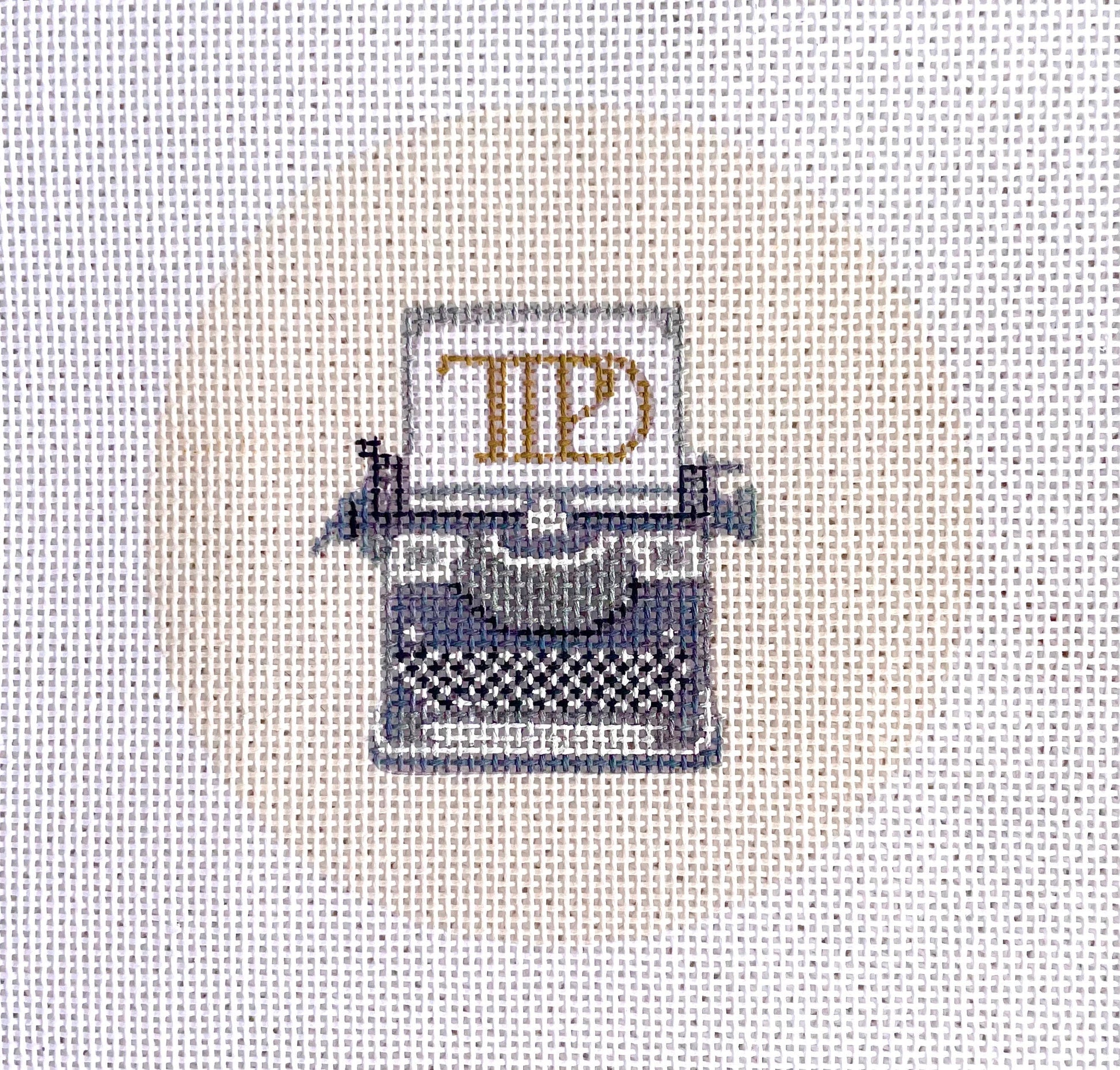 PRE ORDER- 4 weeks Swiftie TTPD typewriter - Taylor swift - inspired Hand Painted Needlepoint Canvas